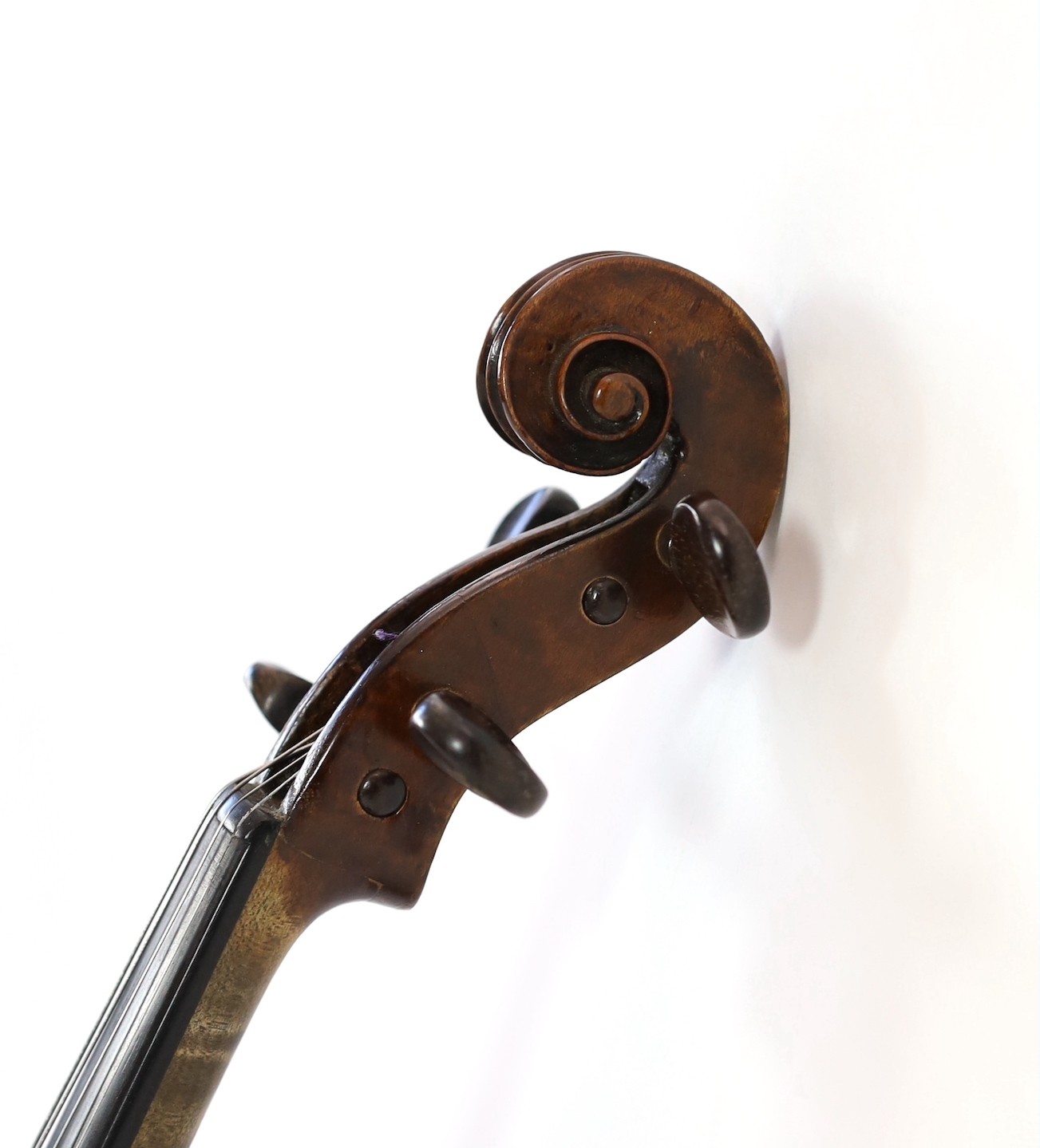 A 19th century violin attributed to Klotz school, length of back 35.5 cm
